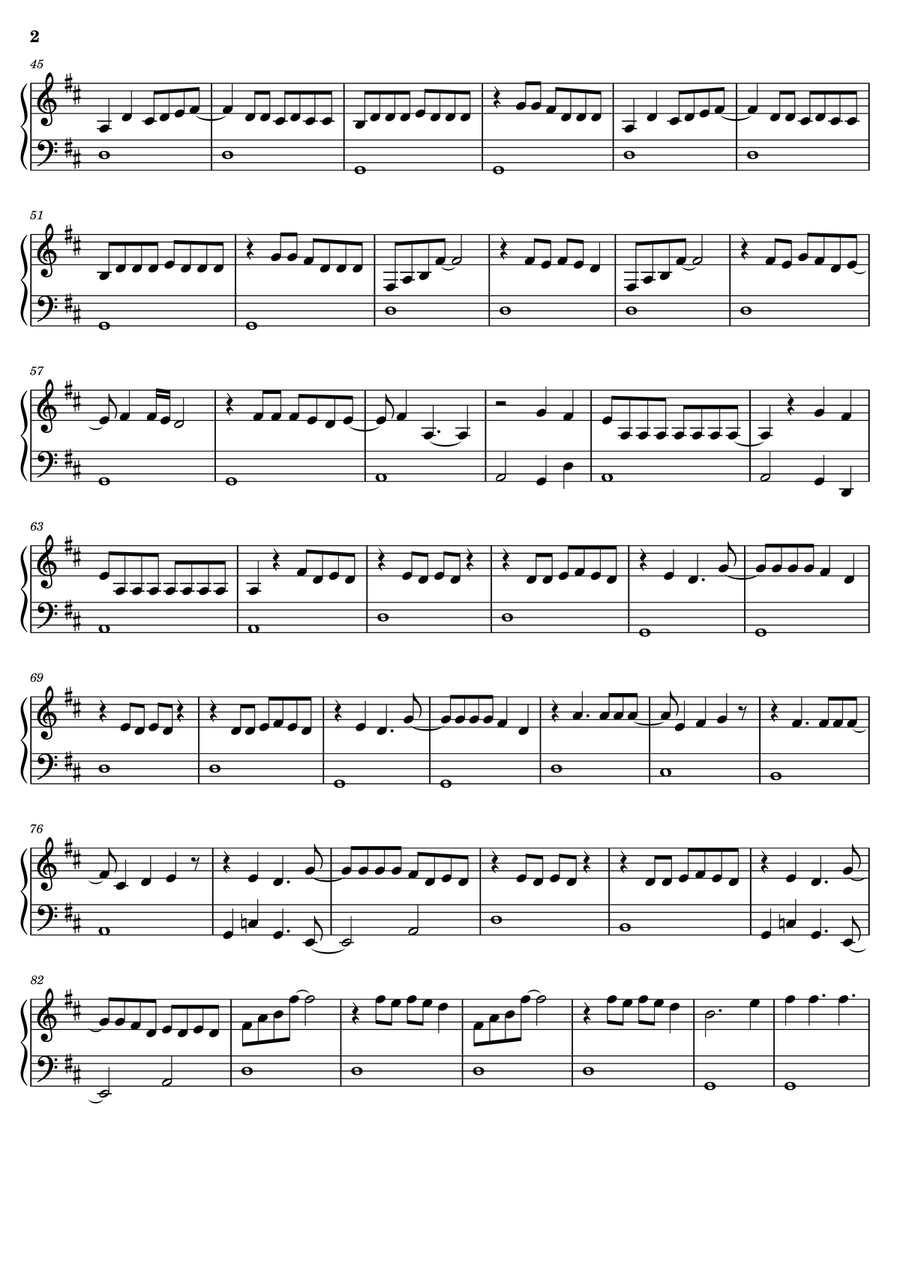 Mama mia by ABBA Piano Solo - Digital Sheet Music page 2