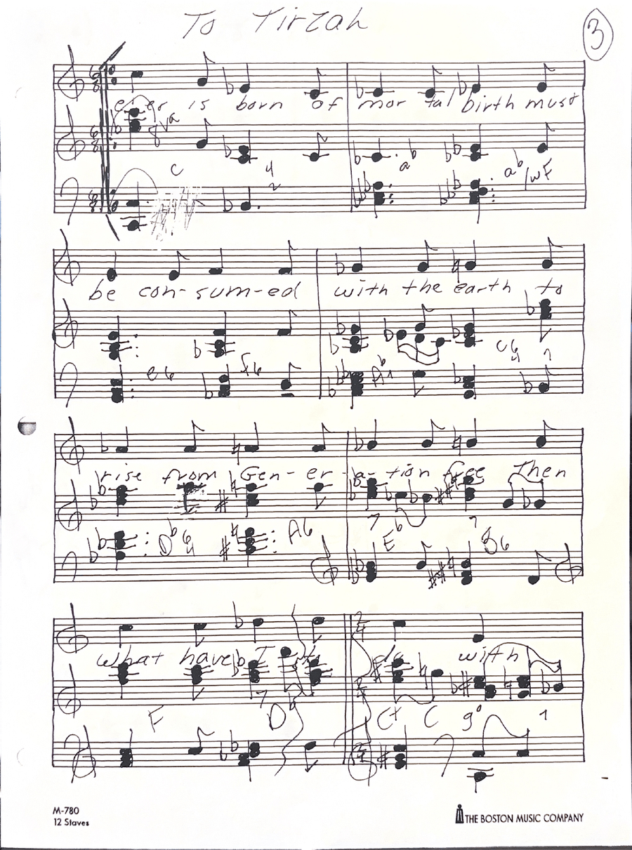 To Tirzah Piano, Vocal - Digital Sheet Music page 3