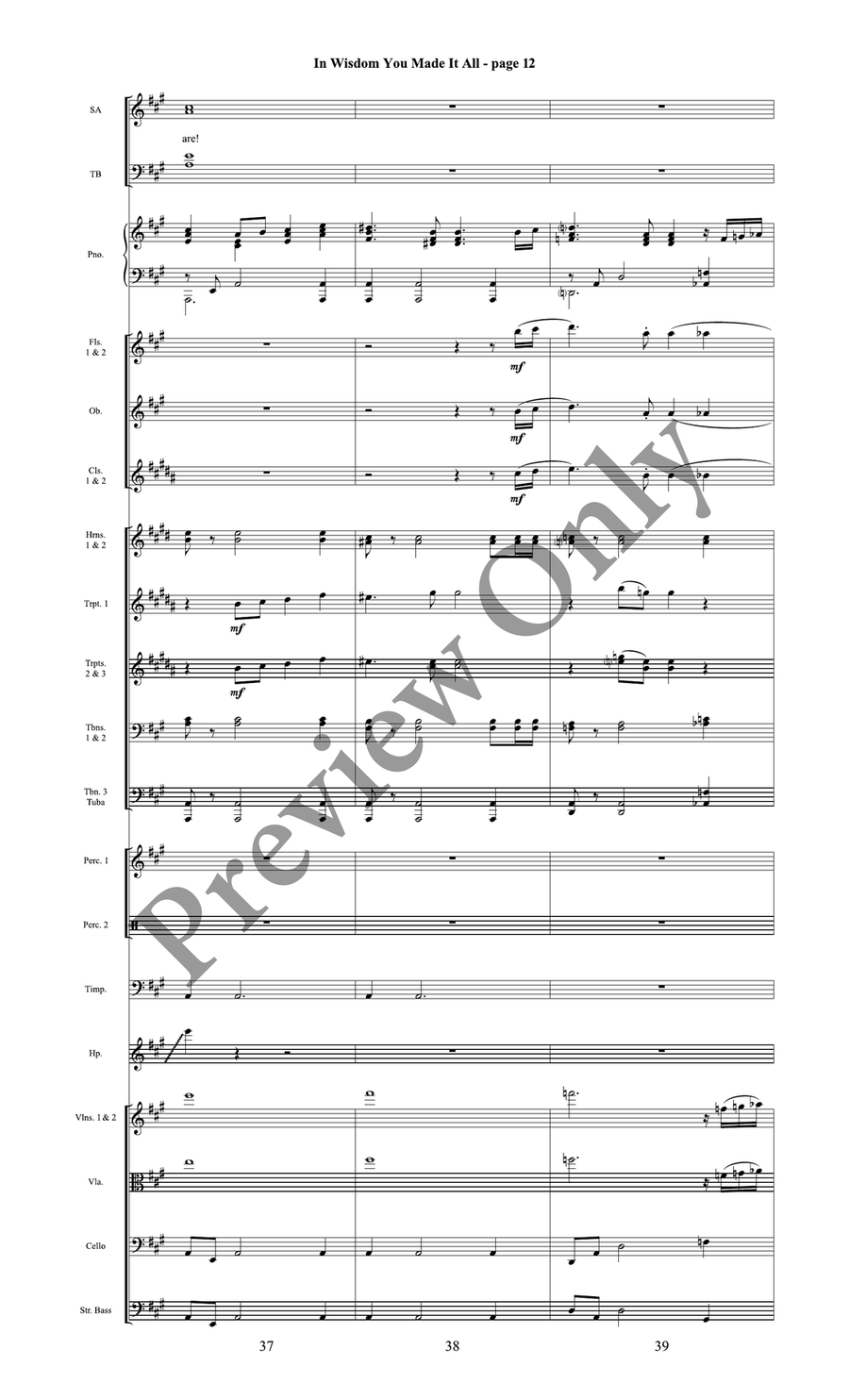 In Wisdom You Made It All Orchestration CD by Marty Parks 4-Part - Sheet Music page 8