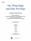 Oh, What High and Holy Privilege Orchestration CD