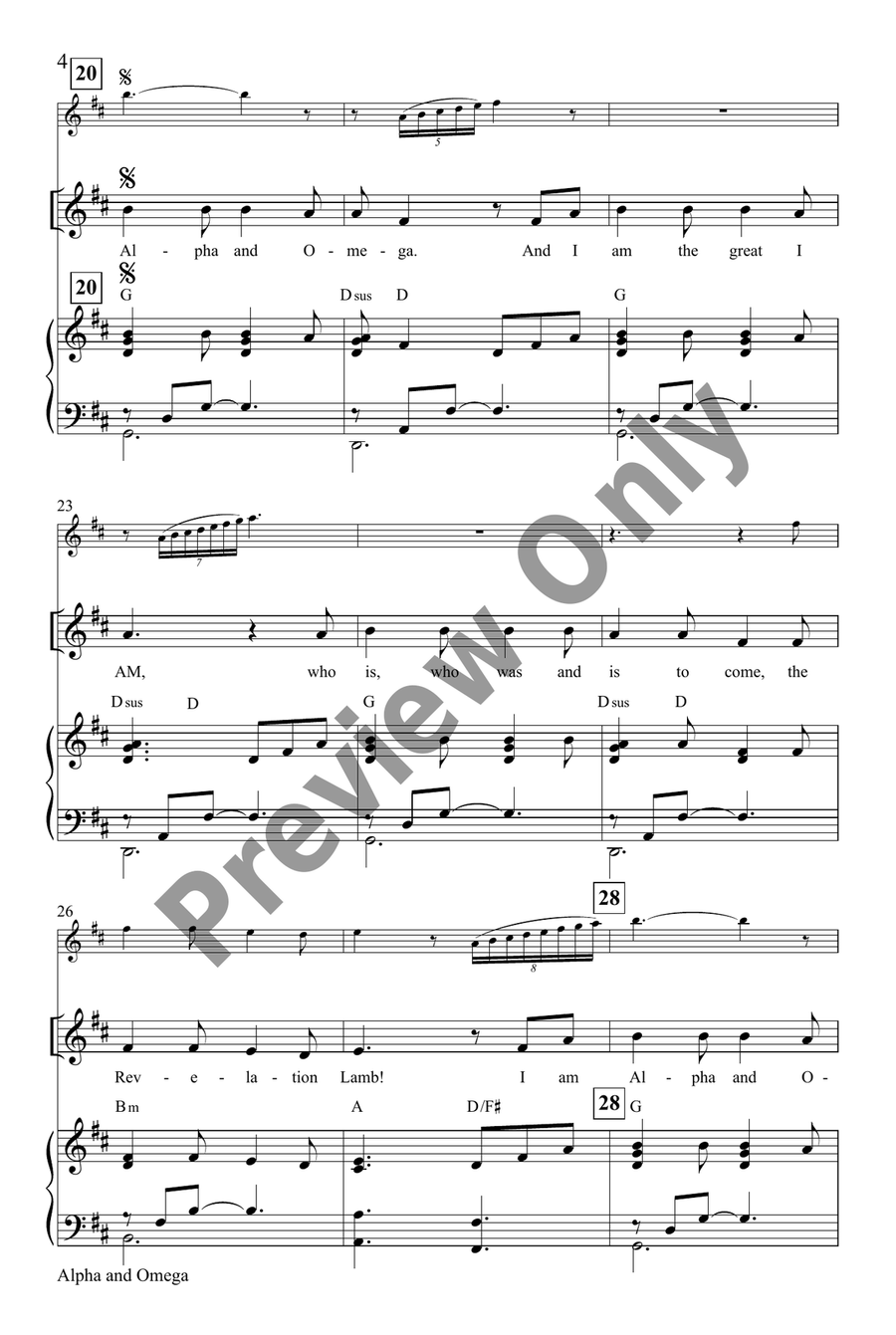 Alpha and Omega by Jim Ailor Unison Choir - Sheet Music page 4