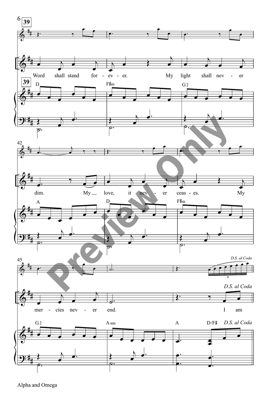 Alpha and Omega by Jim Ailor Unison Choir - Sheet Music page 6