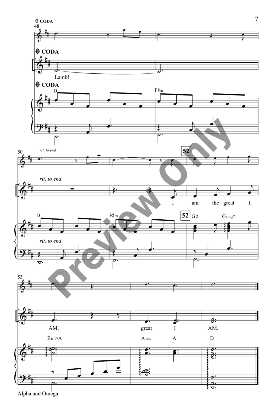 Alpha and Omega by Jim Ailor Unison Choir - Sheet Music page 7
