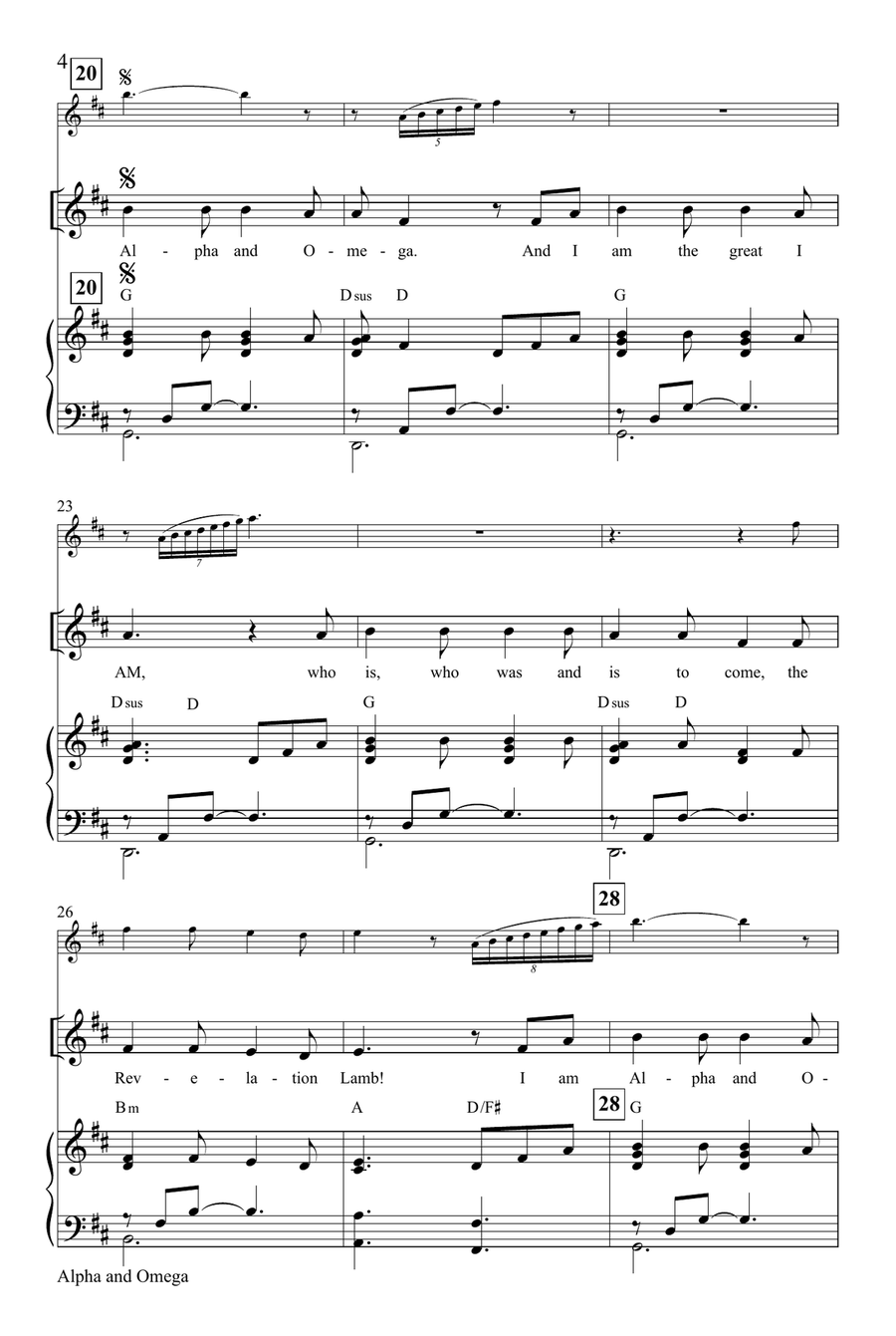 Alpha and Omega by Jim Ailor Unison Choir - Digital Sheet Music page 4