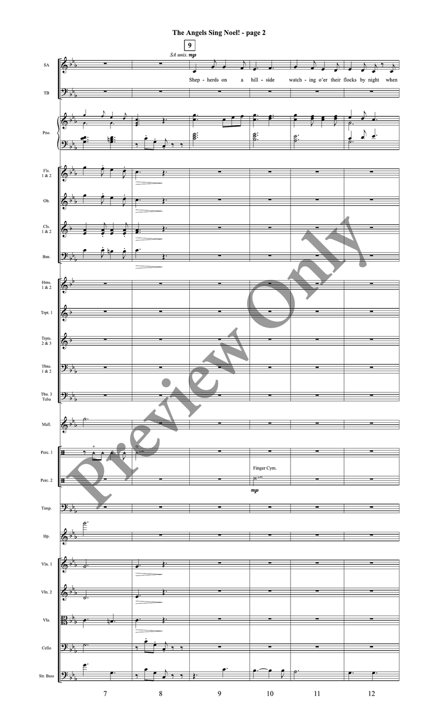 The Angels Sing Noel! Orchestration CD by Traditional French Carol 4-Part - Sheet Music page 4