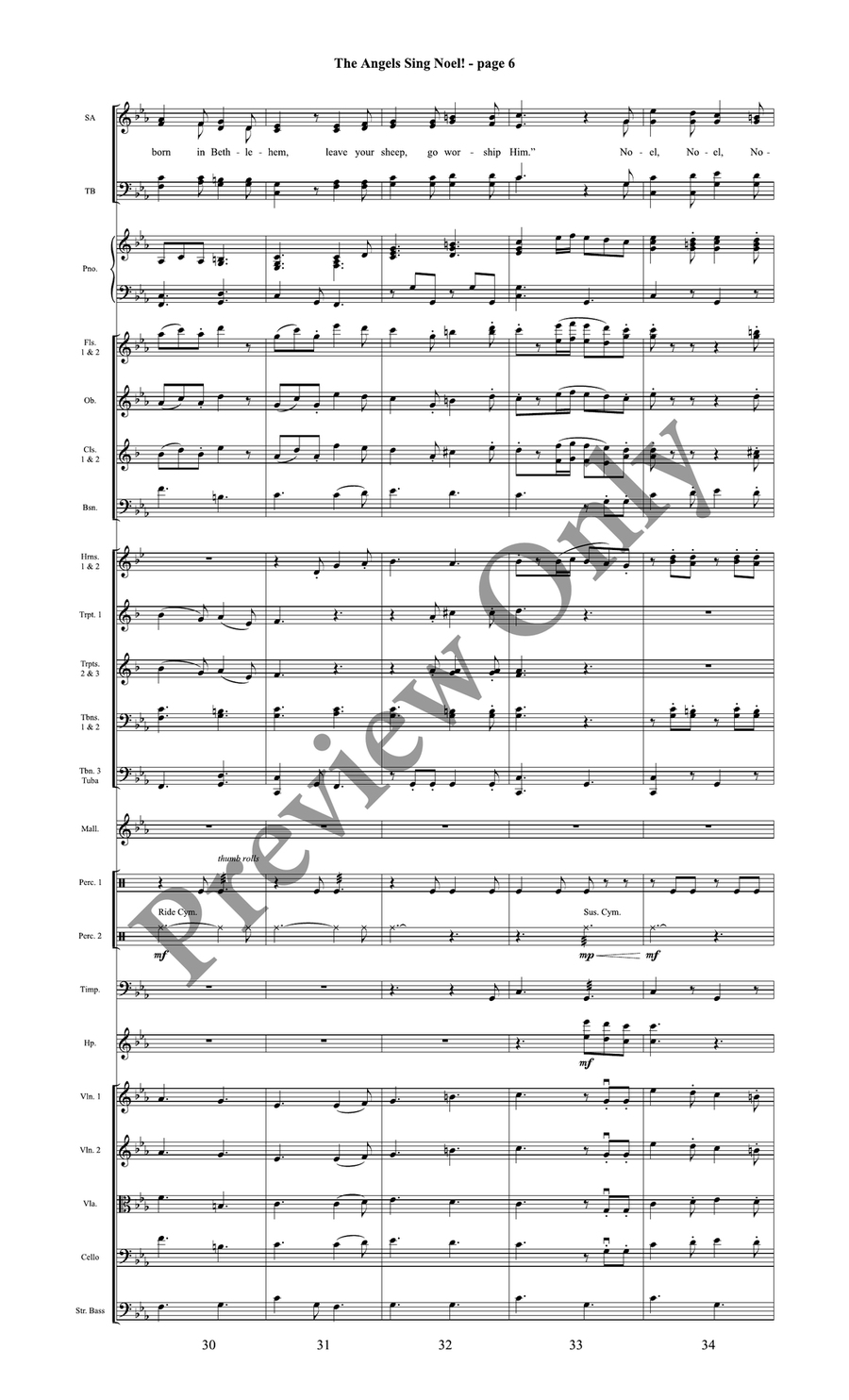 The Angels Sing Noel! Orchestration CD by Traditional French Carol 4-Part - Sheet Music page 8