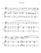 Wedding March (Clarinet Solo with Piano Accompaniment) B-Flat Clarinet scores gallery preview page 3