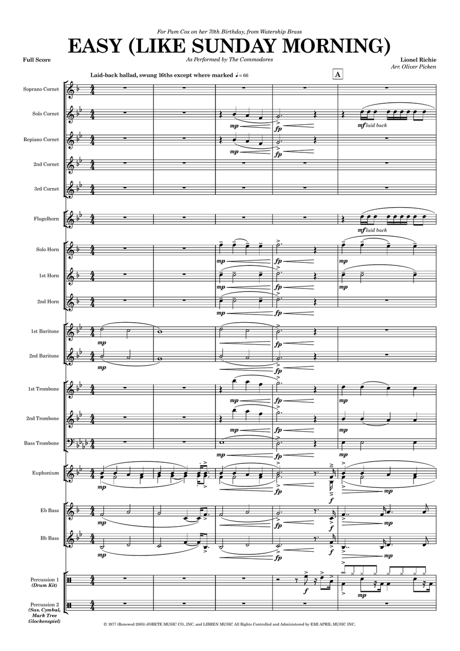 Easy by The Commodores Brass Band - Digital Sheet Music page 5