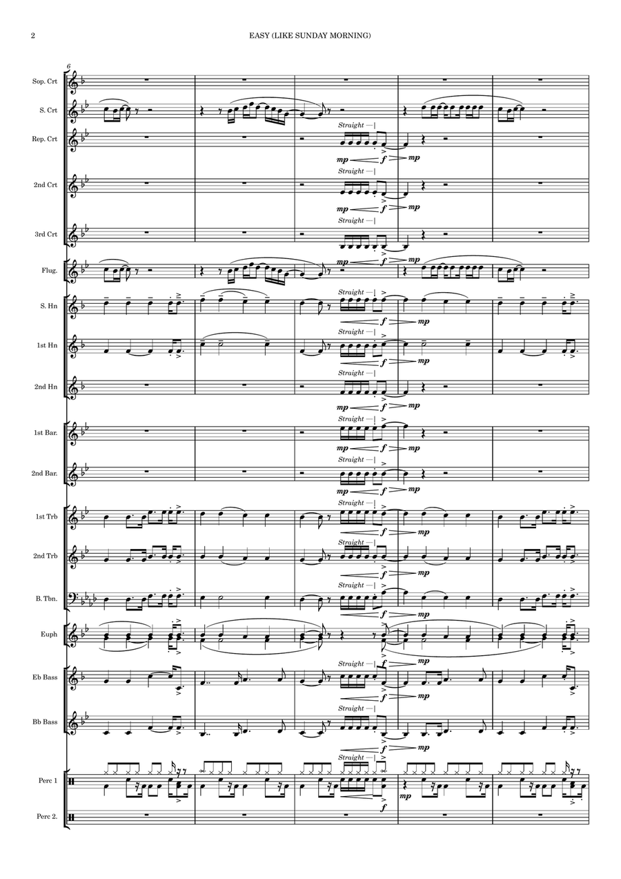 Easy by The Commodores Brass Band - Digital Sheet Music page 6