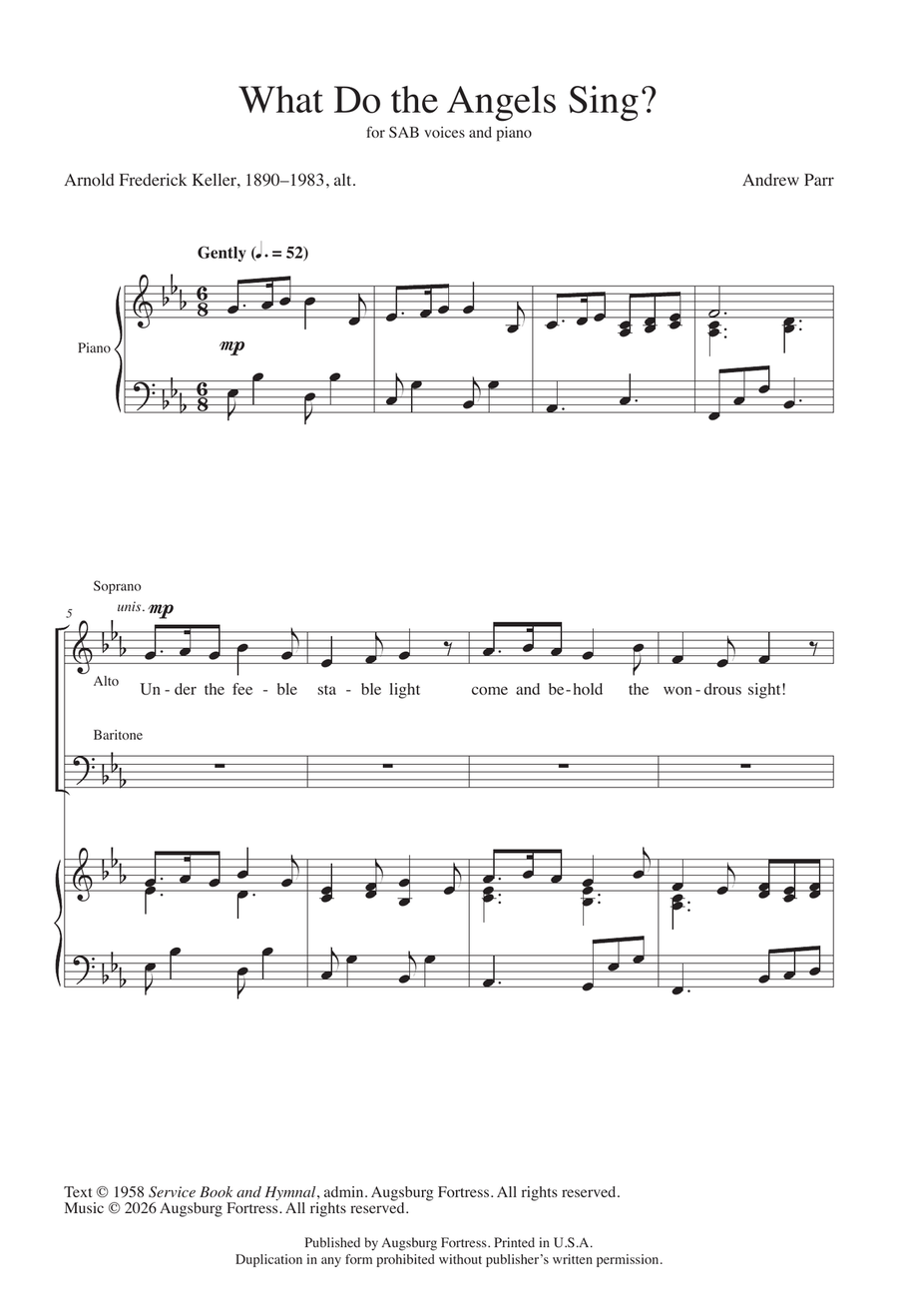 What do the Angels Sing? 3-Part - Sheet Music page 2