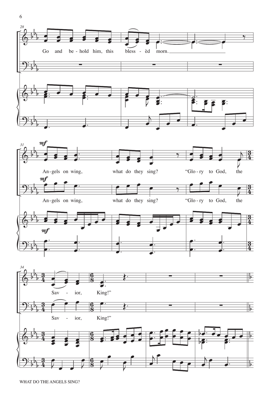 What do the Angels Sing? 3-Part - Sheet Music page 3