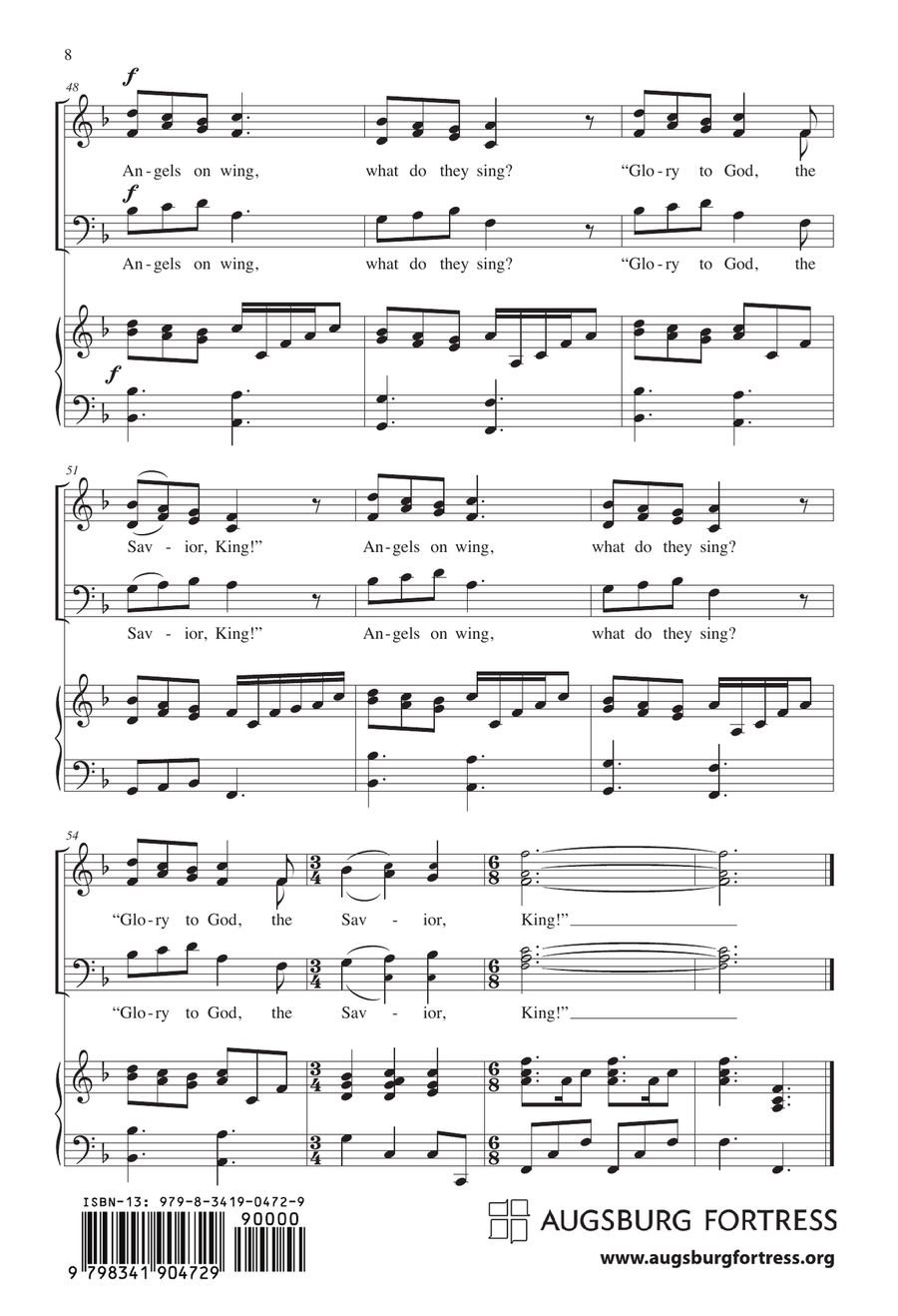 What do the Angels Sing? 3-Part - Sheet Music page 4