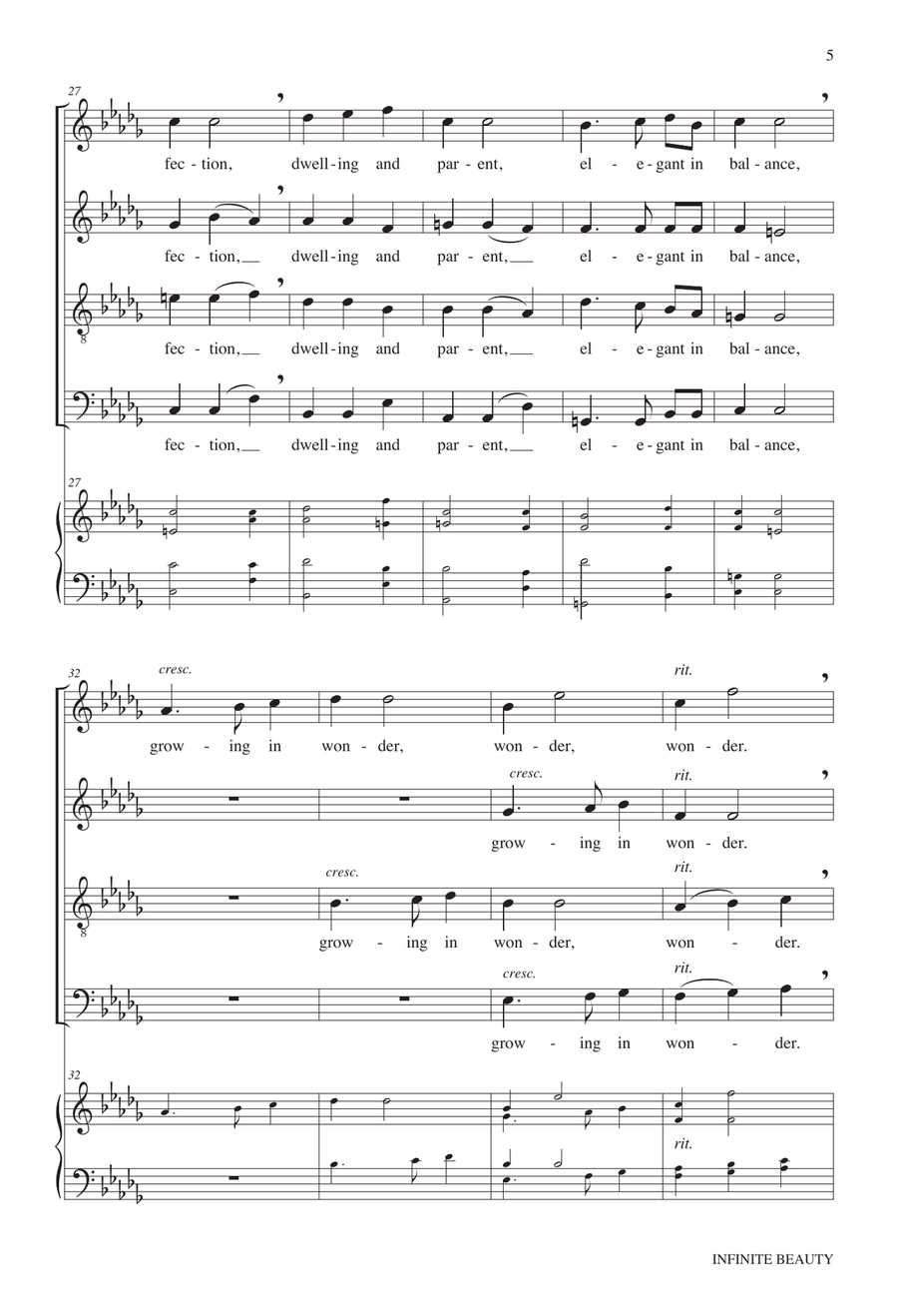 Infinite Beauty 4-Part - Digital Sheet Music page 5