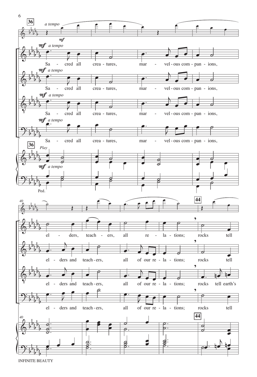 Infinite Beauty 4-Part - Digital Sheet Music page 6