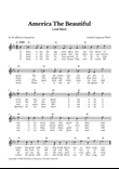 America The Beautiful - Lead Sheet