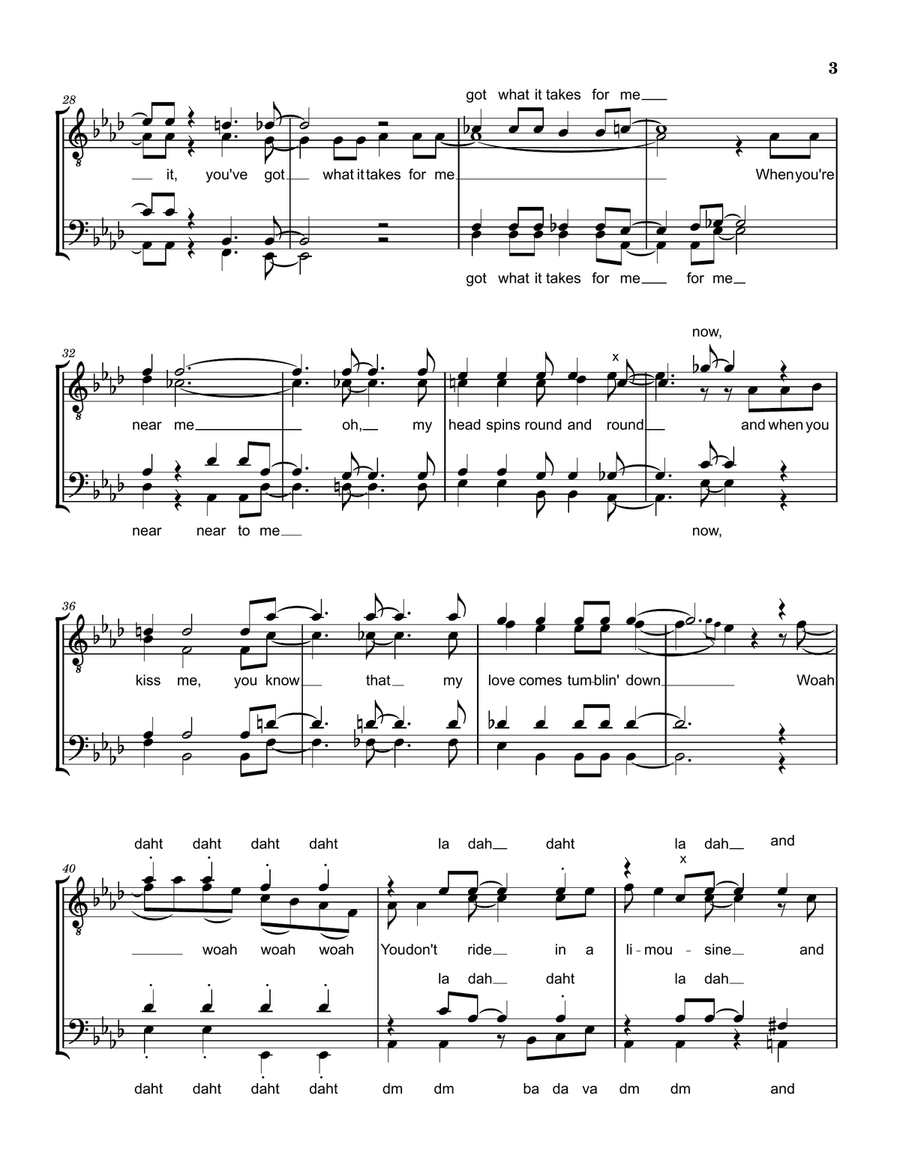 You Got What It Takes TTBB - Digital Sheet Music page 3