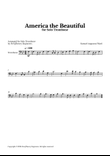 America The Beautiful - For Solo Trombone