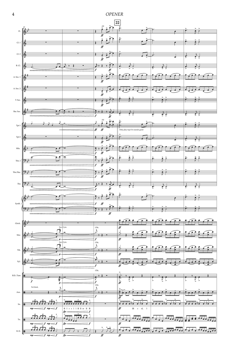 Defying Gravity by Stephen Schwartz Marching Band - Digital Sheet Music page 4