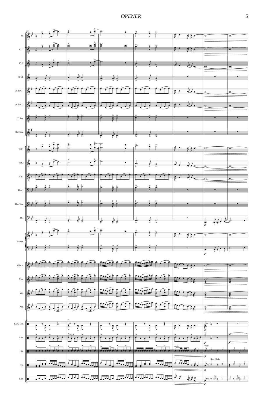 Defying Gravity by Stephen Schwartz Marching Band - Digital Sheet Music page 5