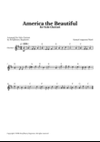 America The Beautiful - For Solo Clarinet