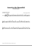 America The Beautiful - For Solo Clarinet