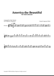 America The Beautiful - For Solo Clarinet