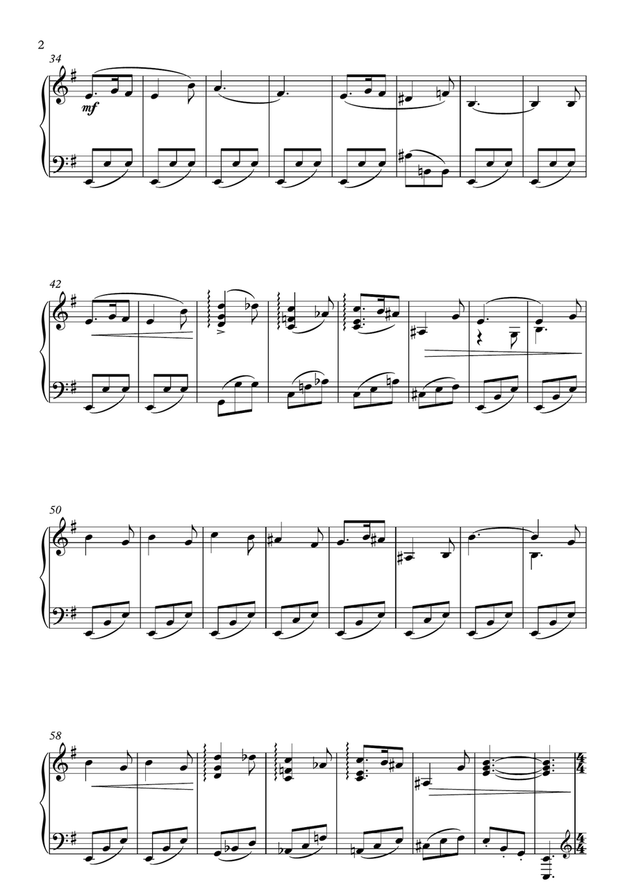 Harry Potter Easy Piano - Digital Sheet Music page 2