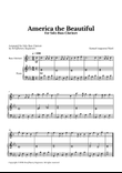 America The Beautiful - For Solo Bass Clarinet (With Piano accompaniment)