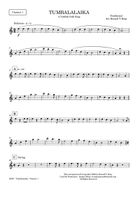 TUMBALALAIKA – CLARINET QUARTET Clarinet Quartet scores gallery preview page 6