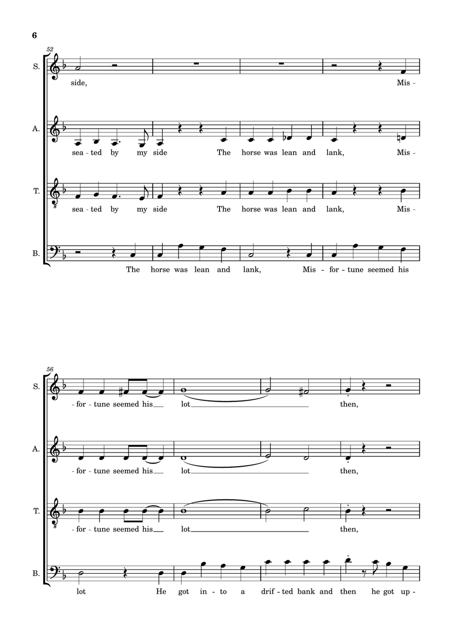 Jingle Bells 4-Part - Digital Sheet Music page 6