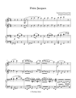 Frére Jacques for piano 4-hands