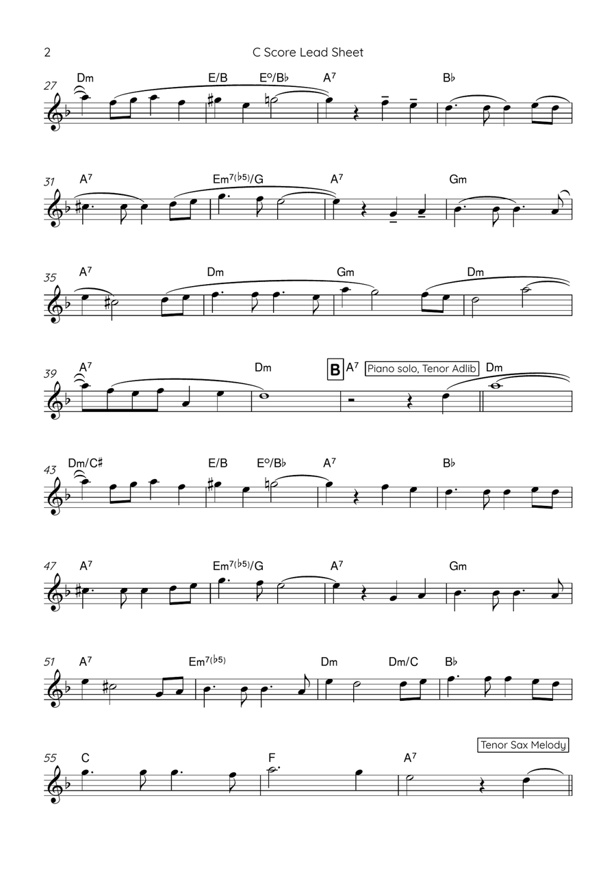Jeritan Batin Ku Piano - Digital Sheet Music page 2