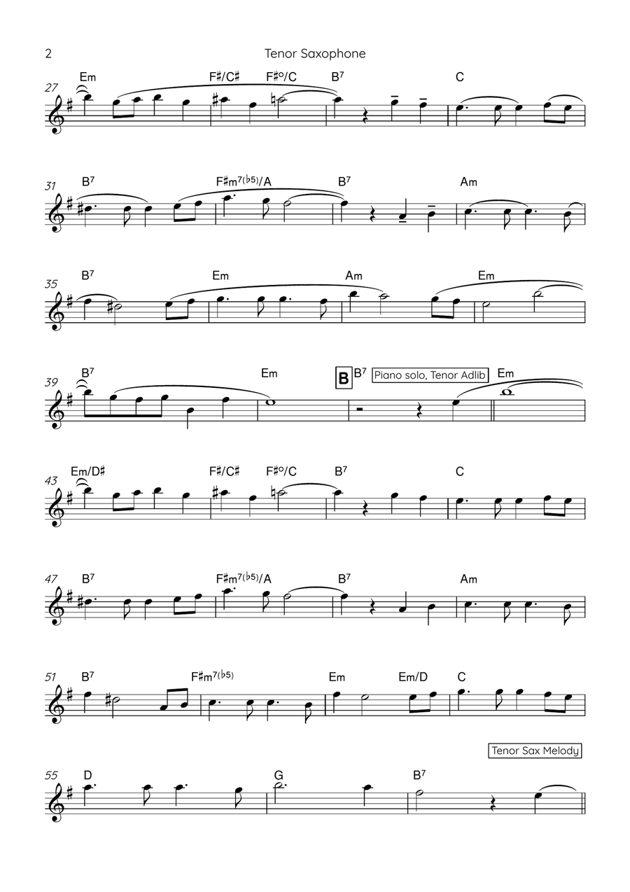 Jeritan Batin Ku B-Flat Instrument - Digital Sheet Music page 2