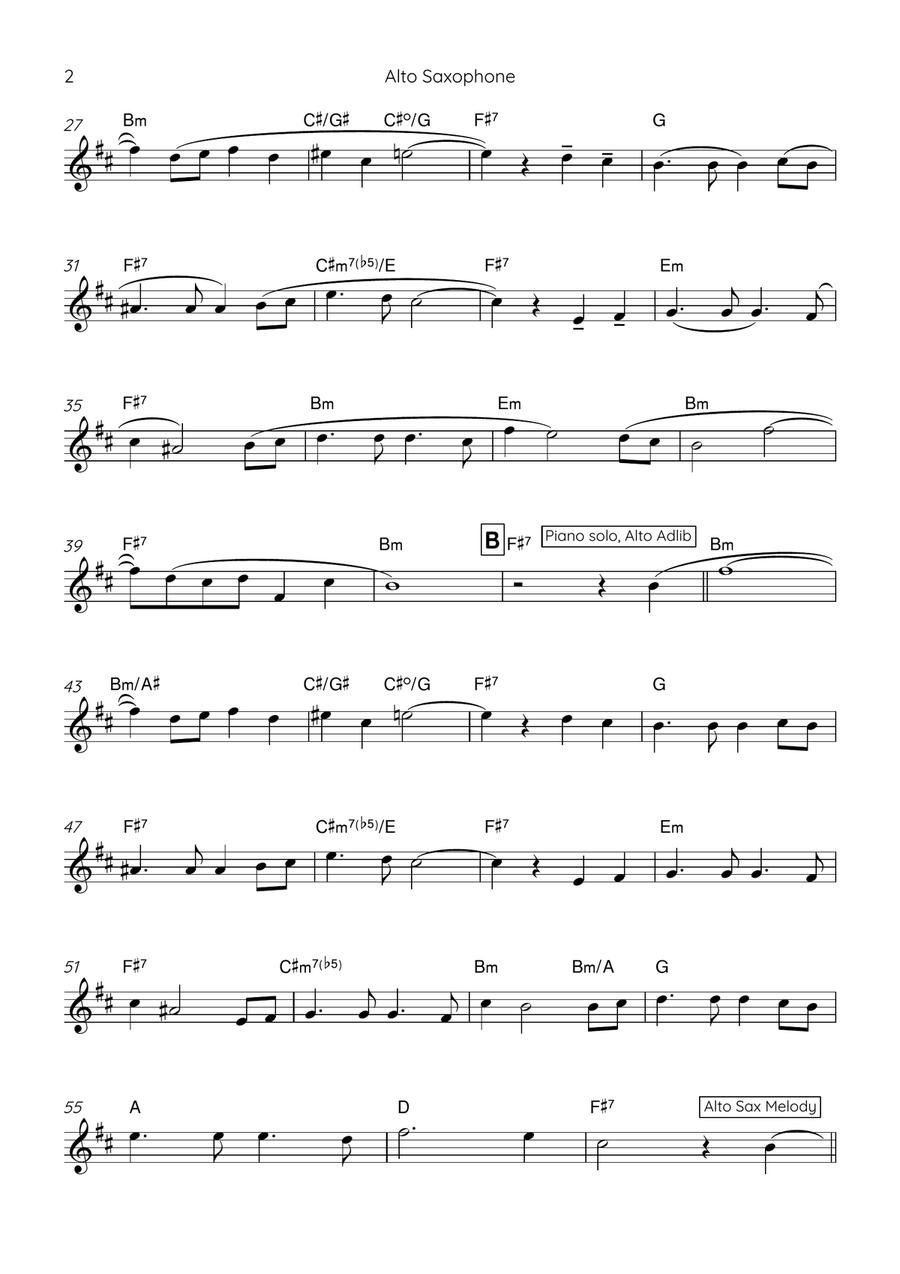 Jeritan Batin Ku E-Flat Instrument - Digital Sheet Music page 2