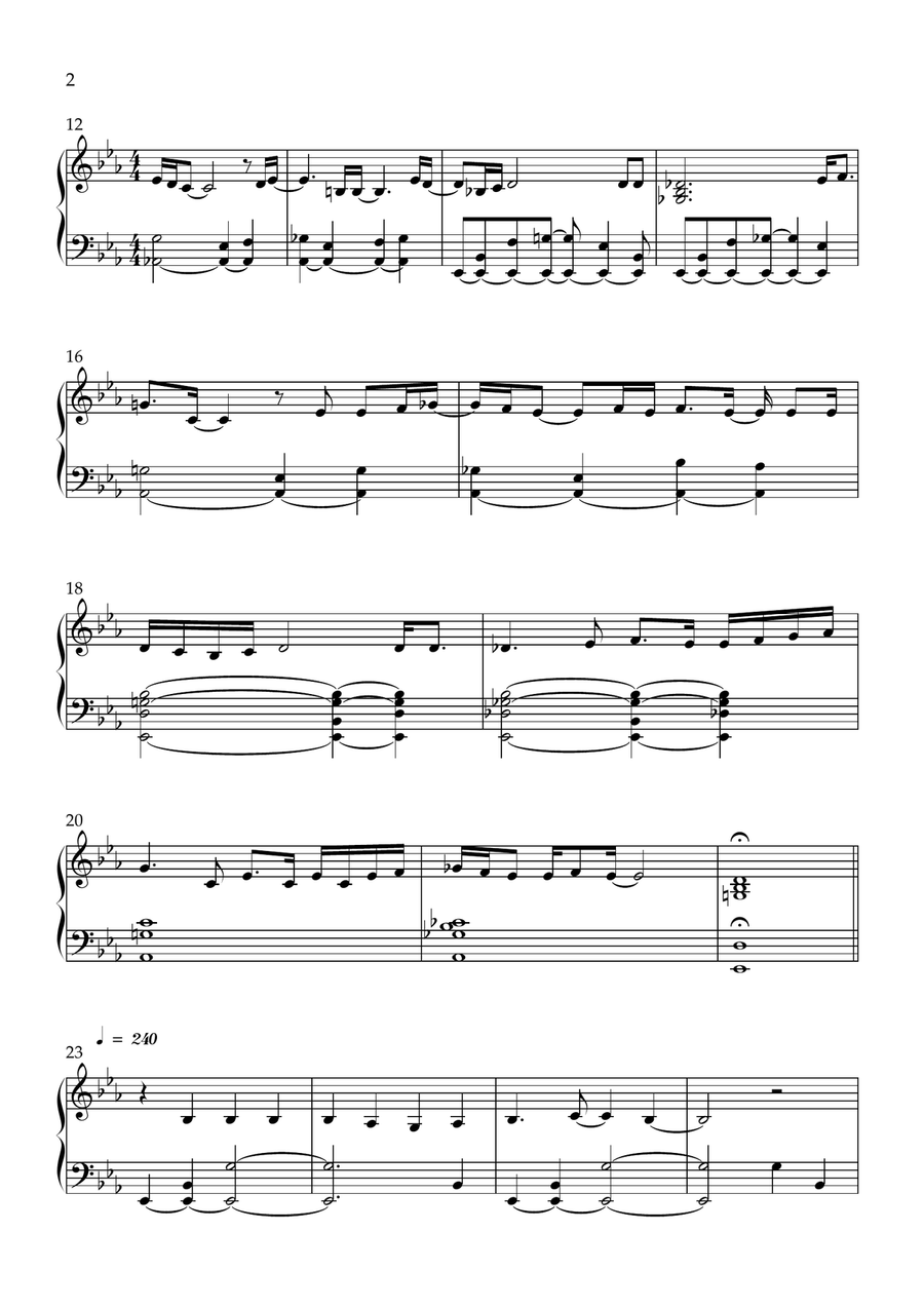 My Future by Billie Eilish Piano Solo - Digital Sheet Music page 2