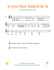Little Vocal Warm Up No. 18