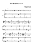 The Bold Grenadier - Voice with Piano in Bm Easy with Chords and Lyrics