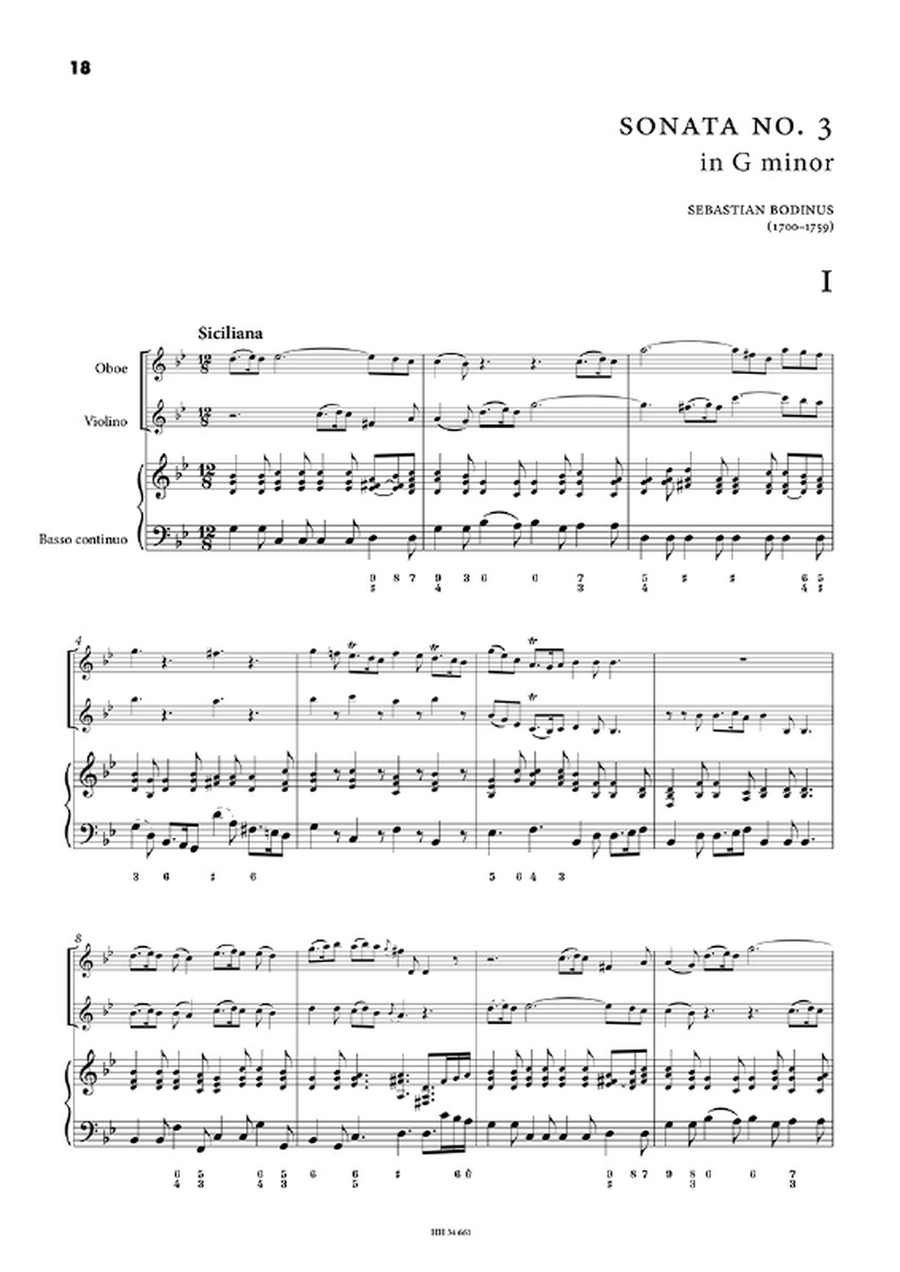 Six trio sonatas by Sebastian Bodinus Oboe - Sheet Music page 4