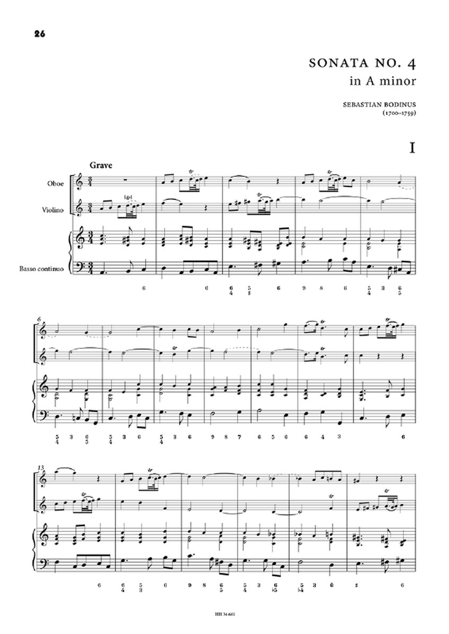 Six trio sonatas by Sebastian Bodinus Oboe - Sheet Music page 5