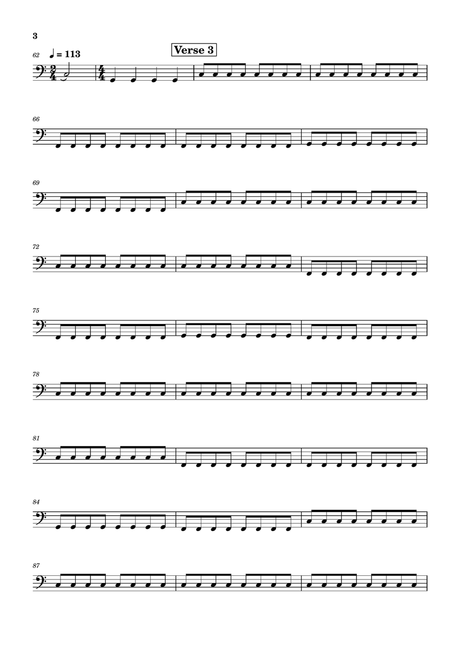 Suspicious Minds by Elvis Presley Bass Guitar - Digital Sheet Music page 3