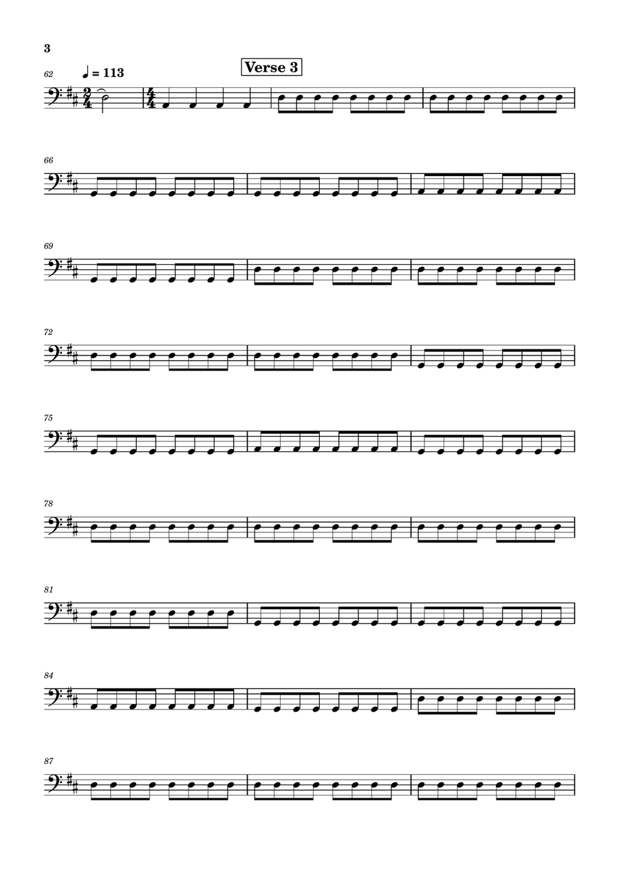 Suspicious Minds by Elvis Presley Bass Guitar - Digital Sheet Music page 3