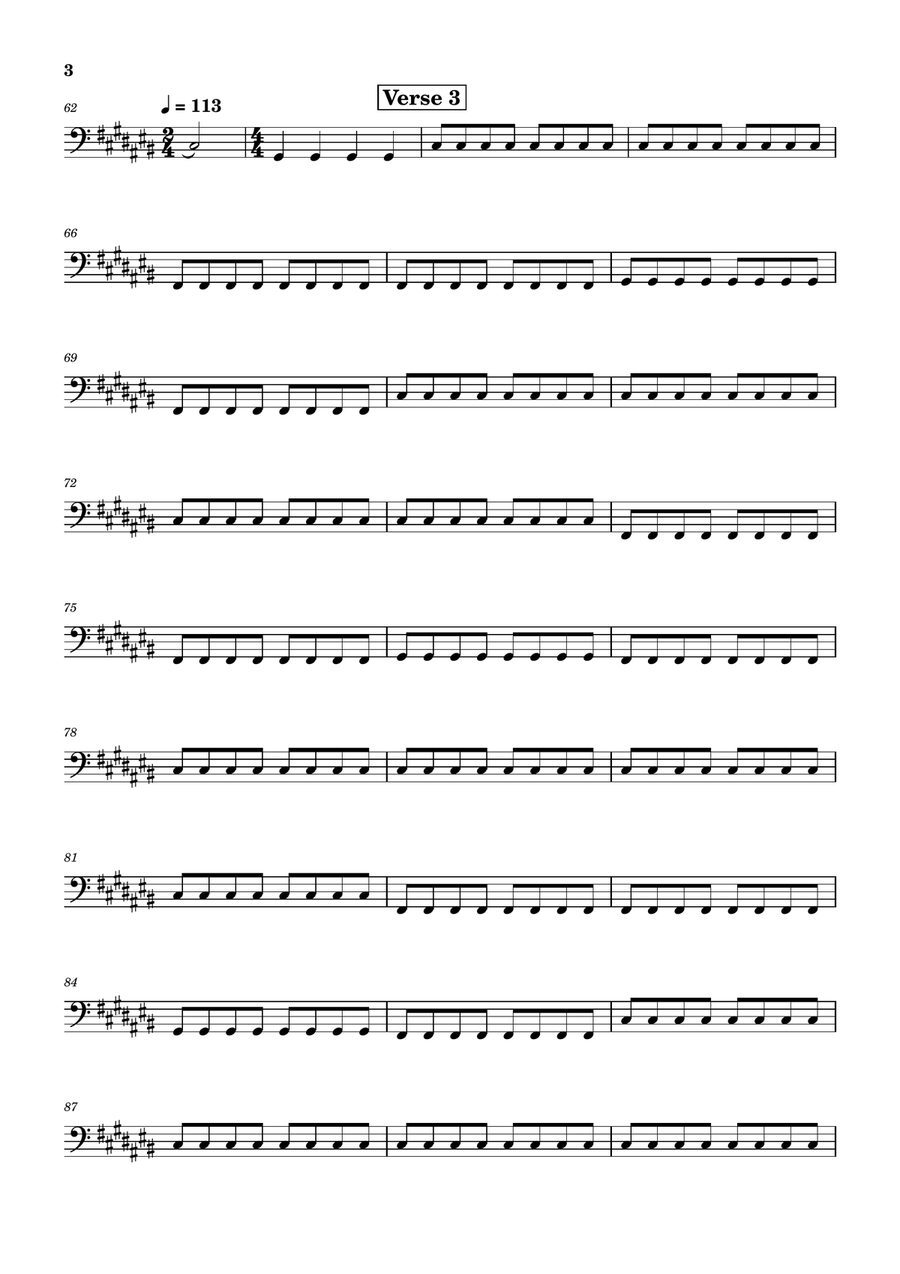Suspicious Minds by Elvis Presley Bass Guitar - Digital Sheet Music page 3