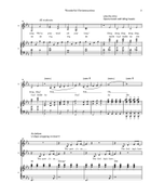 Wonderful Christmastime Unison Choir scores gallery preview page 3
