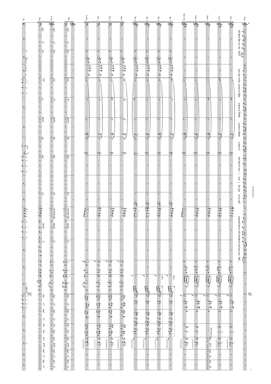 All About Love Jazz Ensemble - Digital Sheet Music page 3