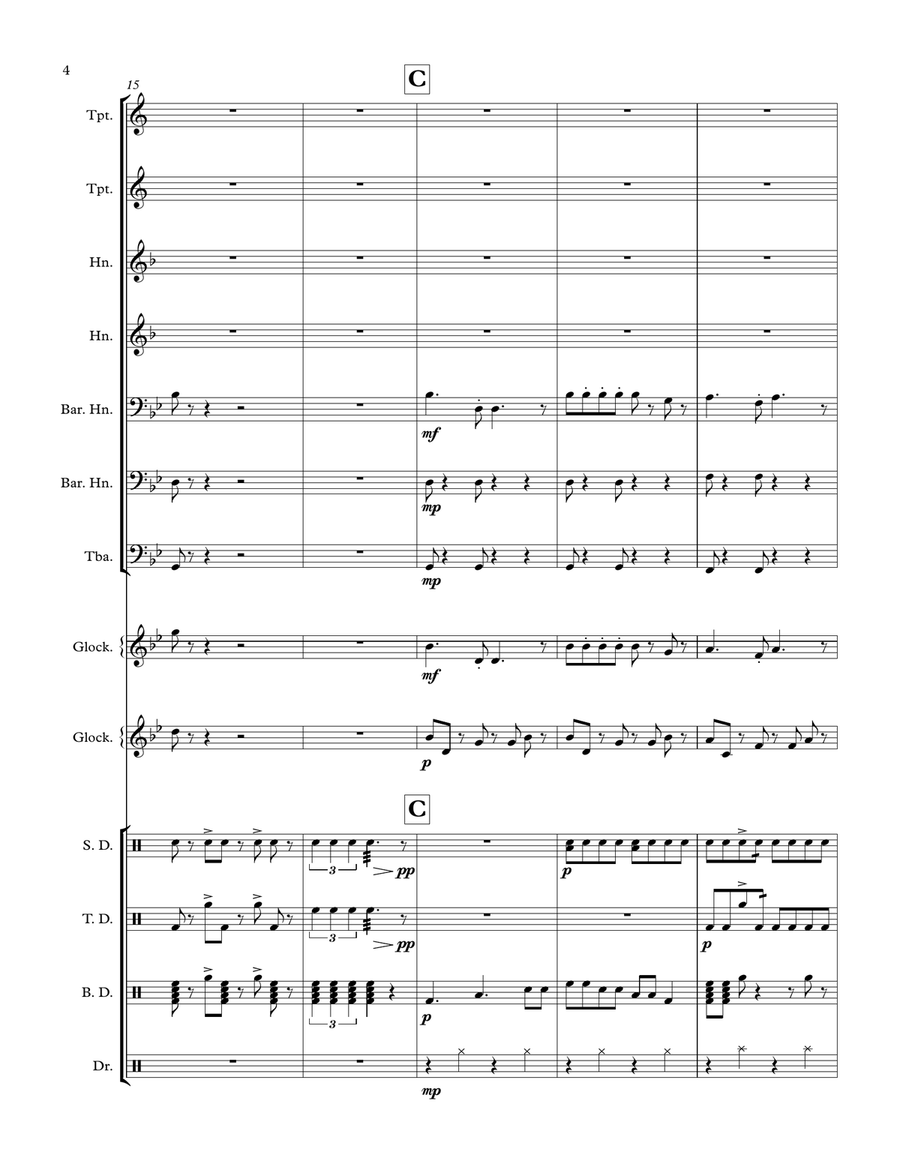 Seperti Mati Lampu Marching Band - Digital Sheet Music page 4