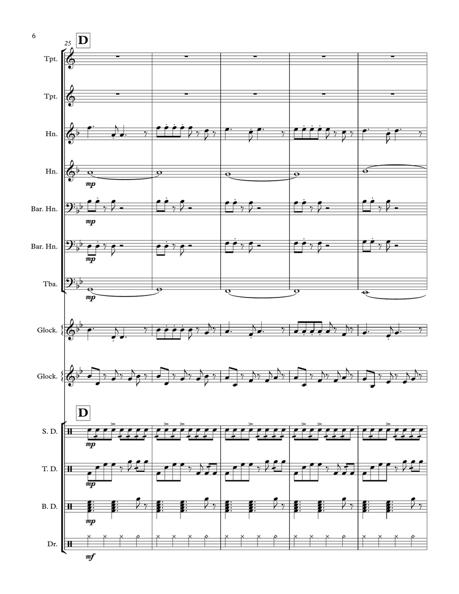 Seperti Mati Lampu Marching Band - Digital Sheet Music page 6