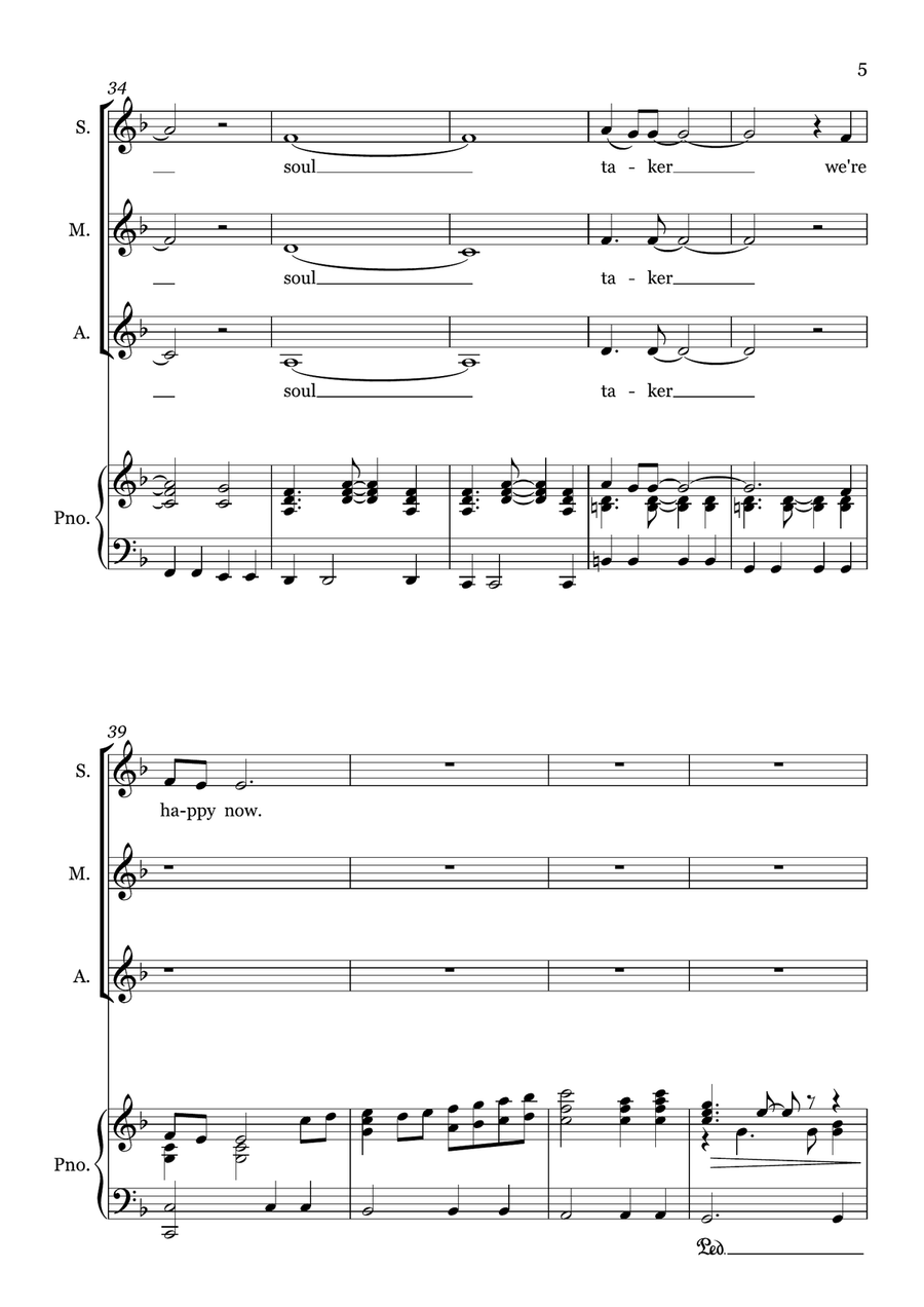 Starmaker by Bruce Roberts SSA - Digital Sheet Music page 5