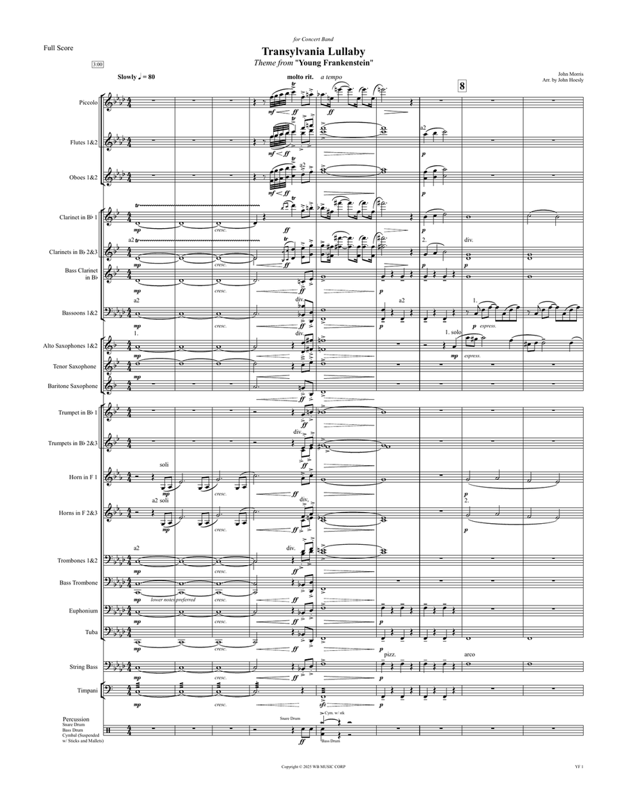 Transylvania Lullaby Concert Band - Digital Sheet Music page 2