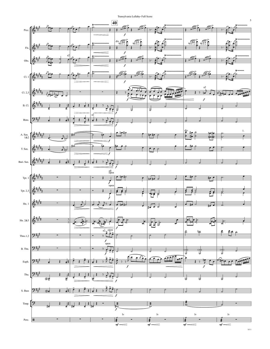Transylvania Lullaby Concert Band - Digital Sheet Music page 6
