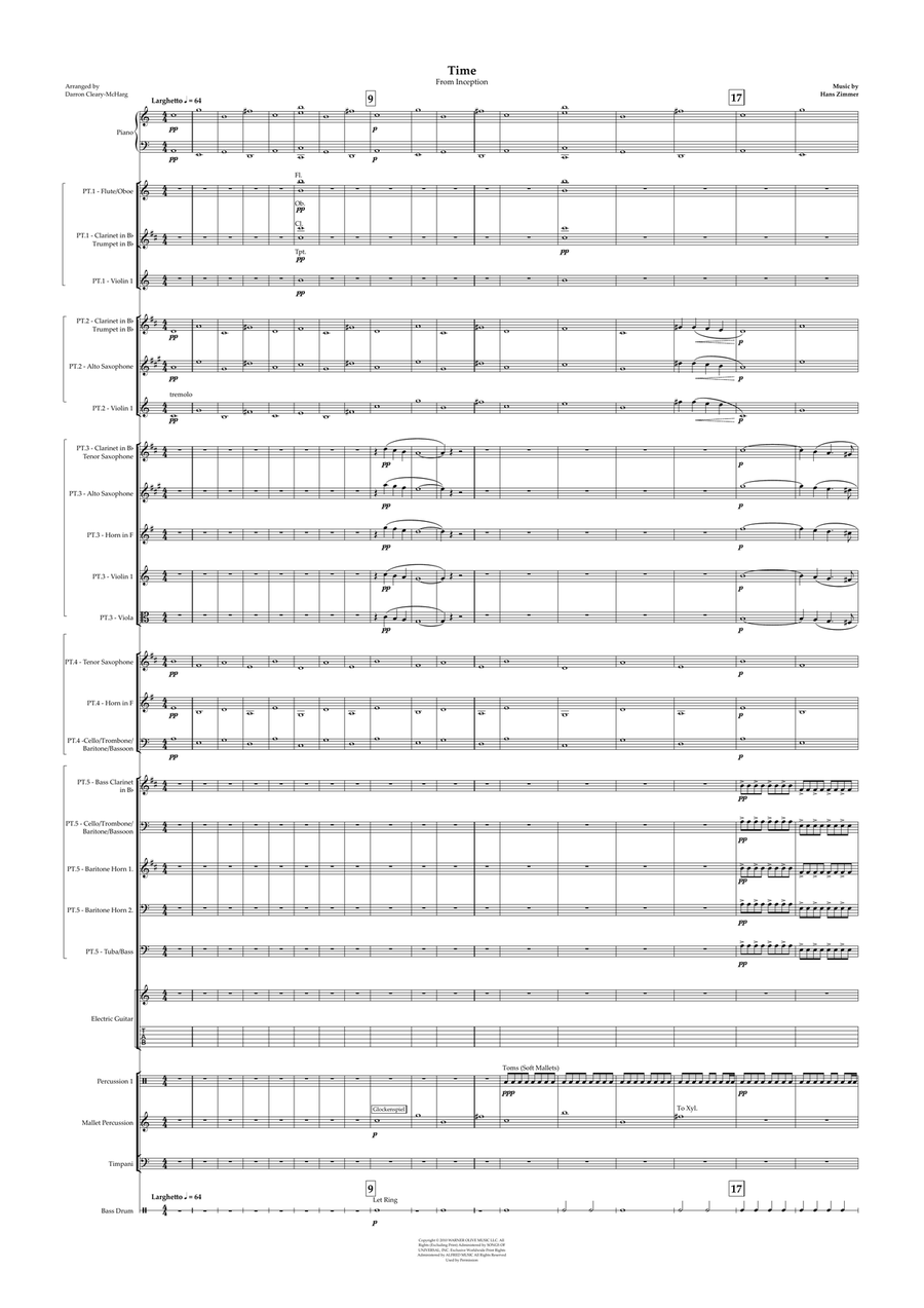 Time by Hans Zimmer Large Ensemble - Digital Sheet Music page 2